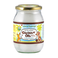 COCONUT OIL 16OZ GLASS JAR