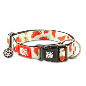 *MM COLLAR WATERMELON LARGE 1"W