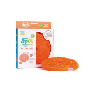 SPIN DISC ORANGE FEEDER/FRISBEE