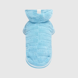 BEACH BUM TOWEL HOODIE BLUE