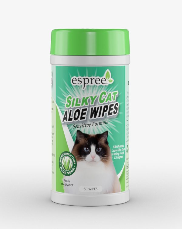 ESP CAT SILKY ALOE WIPES 50CT