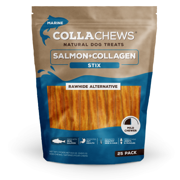 5" COLLA STICKS SALMON 25PK