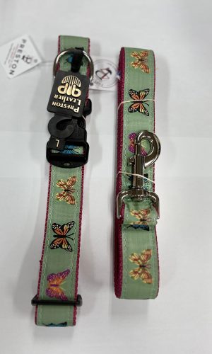 GRN BUTTERFLY 3/4 COLLAR