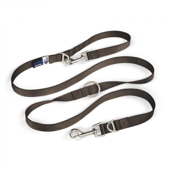 CURLI ADJUSTABLE LEASH BROWN