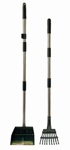 2 PC RAKE POOPER SCOOPER SET