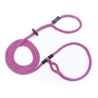 HARNESS LEAD RETRO PINK/PURPLE