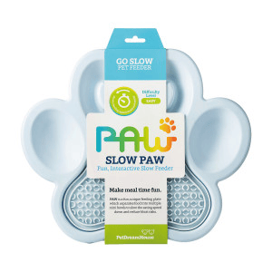 PAW SLOW FEEDER/PAD BABY BLUE