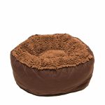 DIRTY DOG ROUND BROWN BED 25"