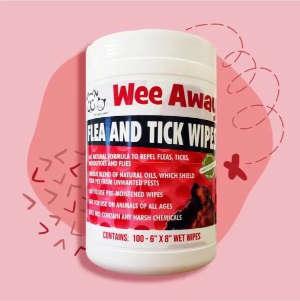 WEE FLEA & TICK WIPES 100CT
