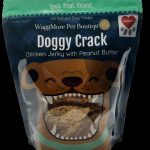 WAGGMORE DOGGY CRACK CHICKEN PEANUTBUTTER JERKY 8OZ