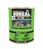 068856002302 BOREAL CAT CANS CHICKEN & DUCK 24/2.8OZ