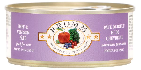 FROMM CAT BEEF/VENISON PATE 5.5OZ
