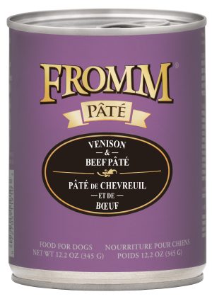 072705118724 FROMM VENISON & BEEF PATE 12.2OZ DOG CANS