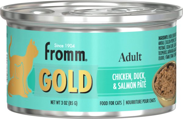 FROMM CAT GOLD CHICKEN/DUCK/SAMON 3OZ CANS