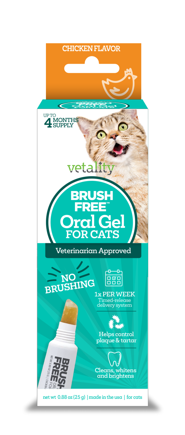 VETALITY BRUSH FREE GEL- CATS
