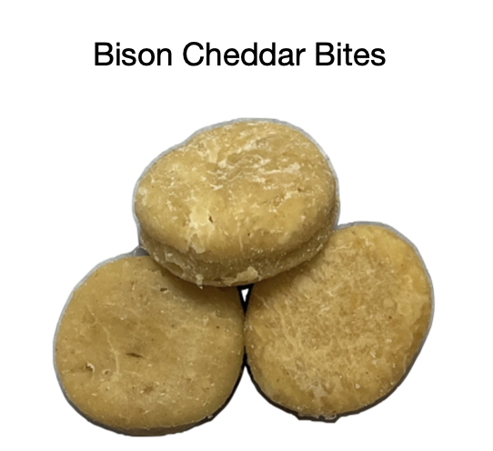 WAGGMORE BISON CHEDDAR BITES 8OZ