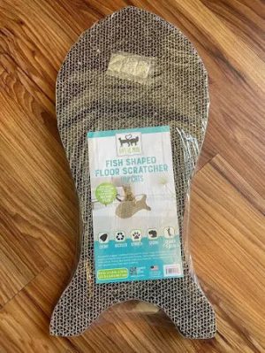 742338124255 CAT SCRATCHER- FISH SHAPE