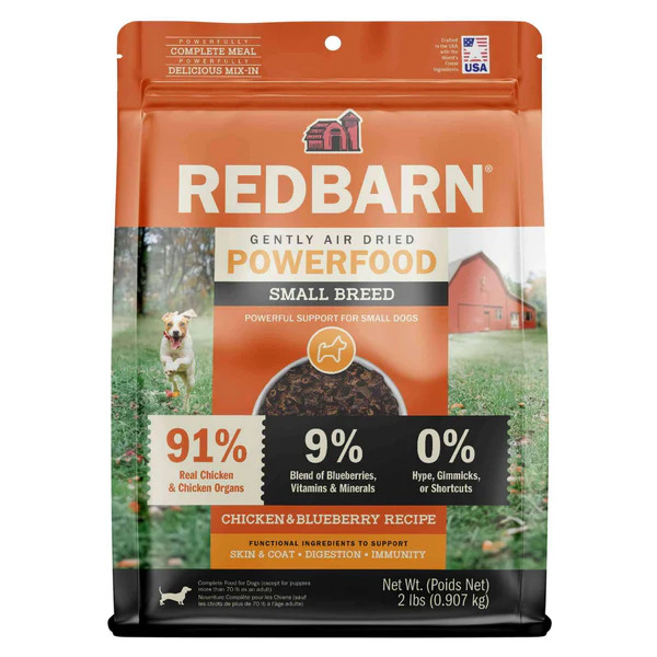 785184126400 REDBARN AIR DRIED CHICKEN&BLUEBERRY SMALL BREED RECIPE
