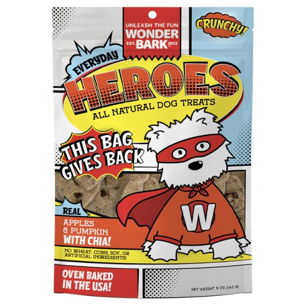 WONDER BARK HEROS APPLE/PUMPKIN TREATS 5OZ