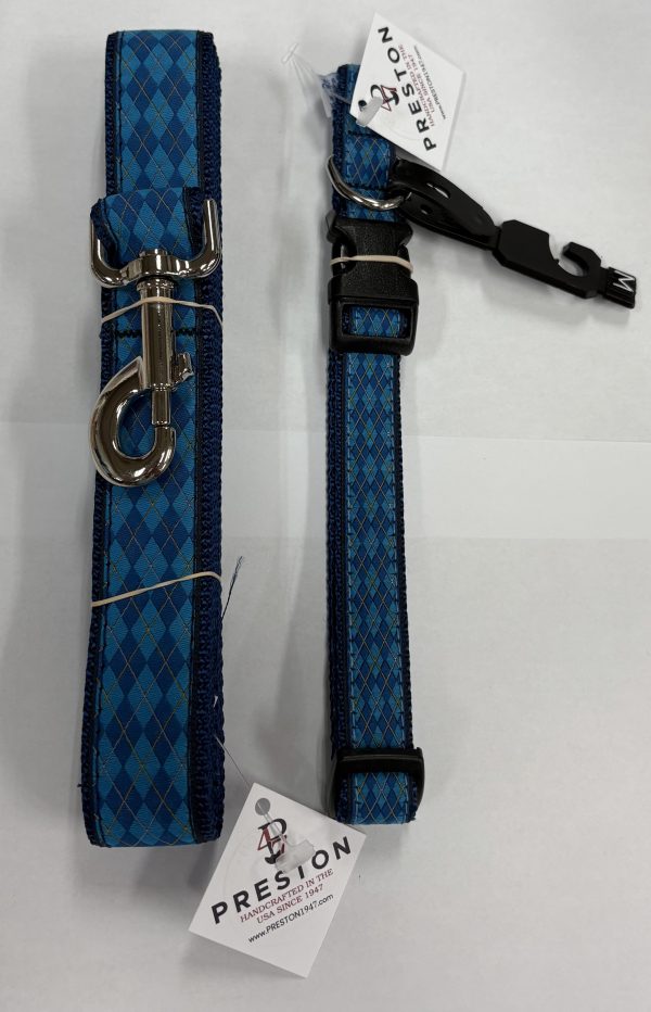 BLUE ARGYLE COLLAR
