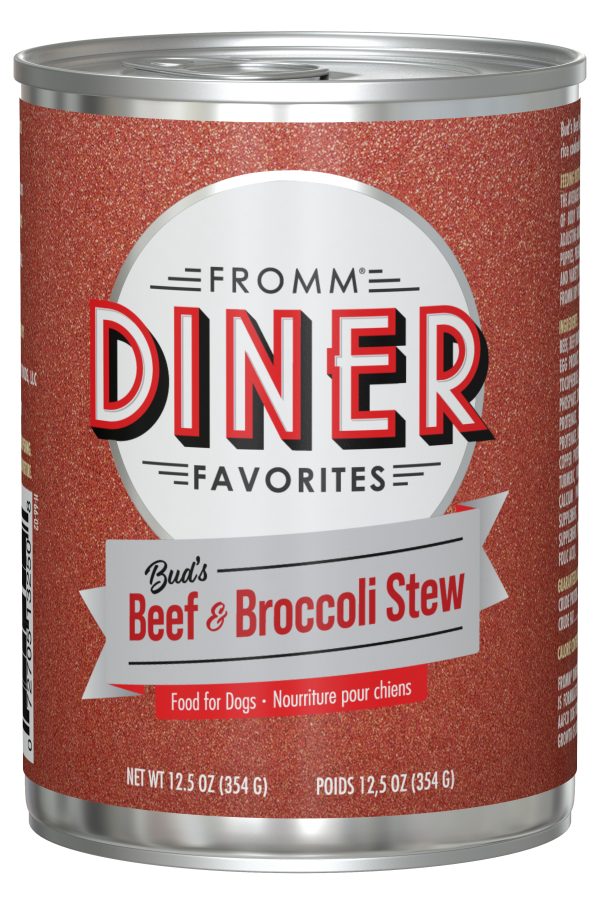 FROMM DINER FAVORITES BUD'S BEEF & BROCCOLI STEW 12.5OZ DOG