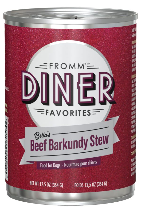 FROMM FAVORITES BELLA'S BEEF BARKUNDY STEW 12.5OZ DOG CANS