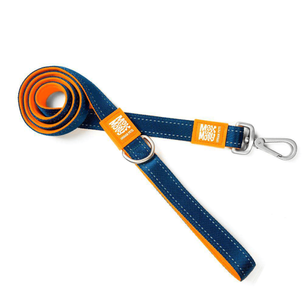 MM LEASH ORANGE MEDIUM 2/3"W X 4'L