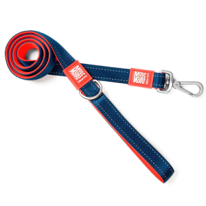 MM LEASH RED MEDIUM 2/3"W X 4'L