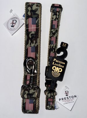 PRES USA FLAG/CAMO MED 3/4 COLLAR