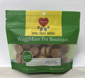 WAGGMORE PEANUTBUTTER , BANANA, OATS BITES 8OZ