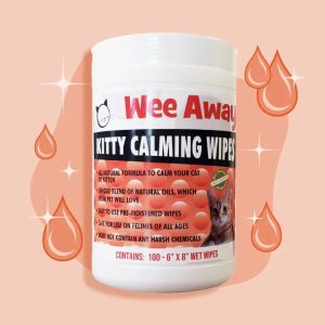 WEE AWAY KITTY CALM WIPES 100CT