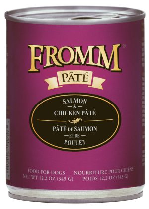 072705119004 FROMM GF SALMON & CHICKEN PATE 12.2OZ DOG CANS