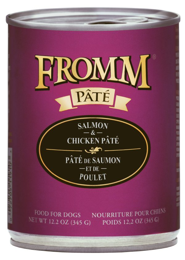 072705119004 FROMM GF SALMON & CHICKEN PATE 12.2OZ DOG CANS