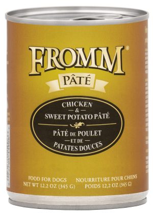 072705119066 FROMM GF CHICKEN & SWEET POTATO PATE 12.2OZ DOG CANS