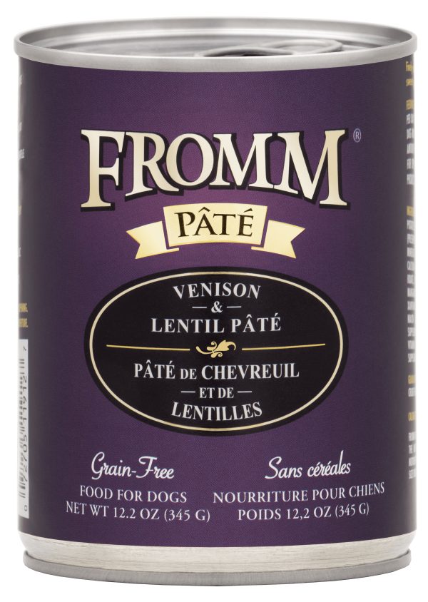 072705119127 FROMM GF VENISON & LENTIL PATE 12.2OZ DOG CANS