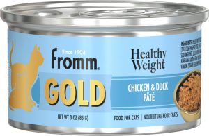 072705133345 FROMM CAT GOLD HEALTHY WEIGHT CONTROL 3OZ CANS