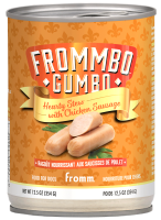 072705134038 FROMM FROMBO GUMBO HEARTY STEW WITH CHICKEN SAUSAGE 12.5OZ DOG CA