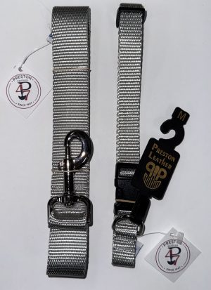 GRAY NYLON COLLAR 1.25 INCH