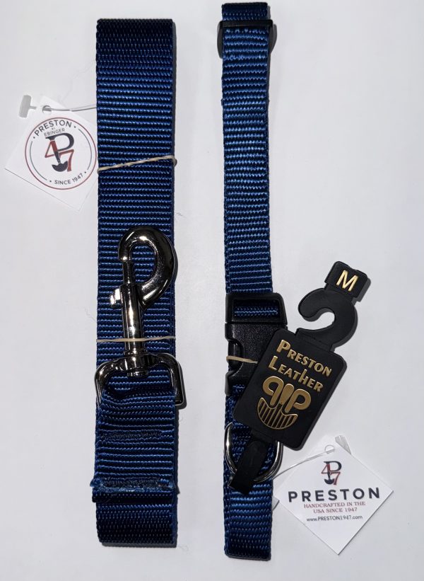 NAVY NYLON COLLAR 1.25 INCH