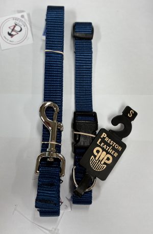 197720045807 NAVY NYLON LEASH 3/4 INCH 6FT