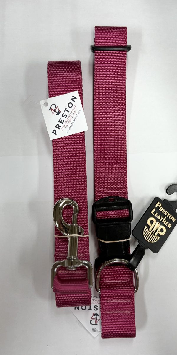 197720049522 RASPBERRY NYLON COLLAR 3/4 INCH