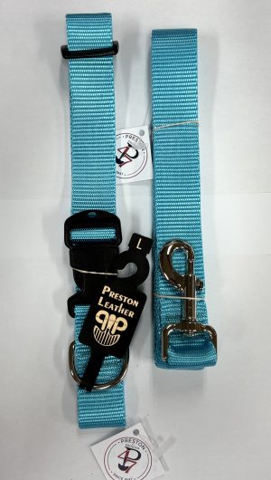 TURQUOISE NYLON COLLAR 3/4 INCH