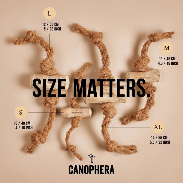 CANOPHERA COFFEE WOOD ROPE CHEW