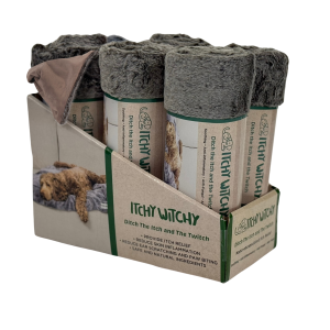 525150494847 ITCHY WITHY BLANKET BLK LG 6PK