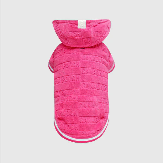 BEACH BUM HOODIE TOWEL PINK