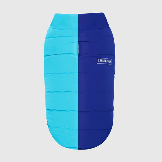REVERSIBLE PUFFER VEST BLUE/TEAL