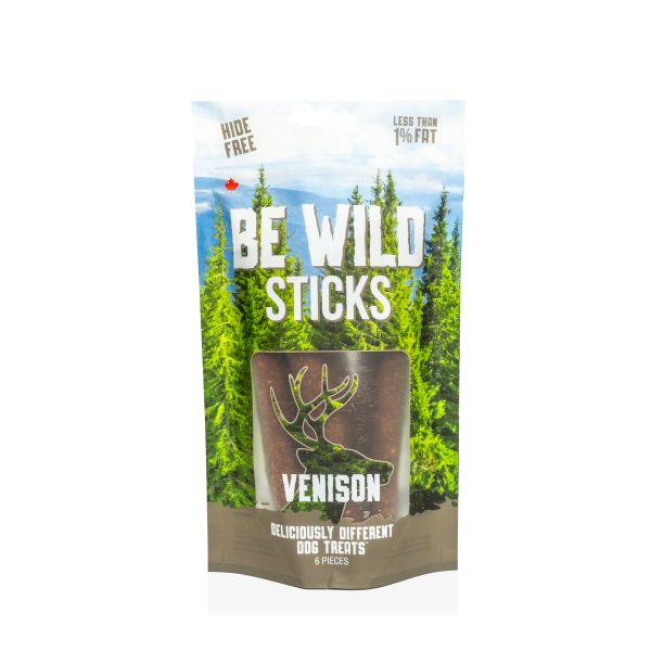 BE WILD VENISON STICKS 3.53OZ