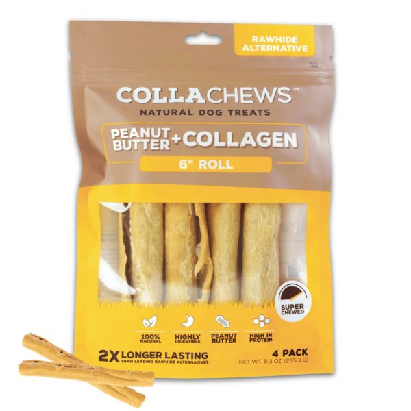 6" COLLACHEW ROLL PEANUTBUTTER 4PK