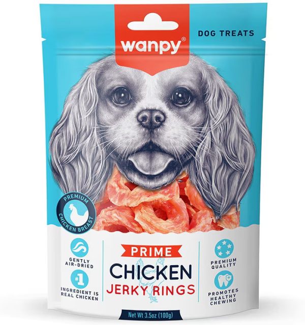 WPP CHKN JERKY RINGS DOG 3.5OZ