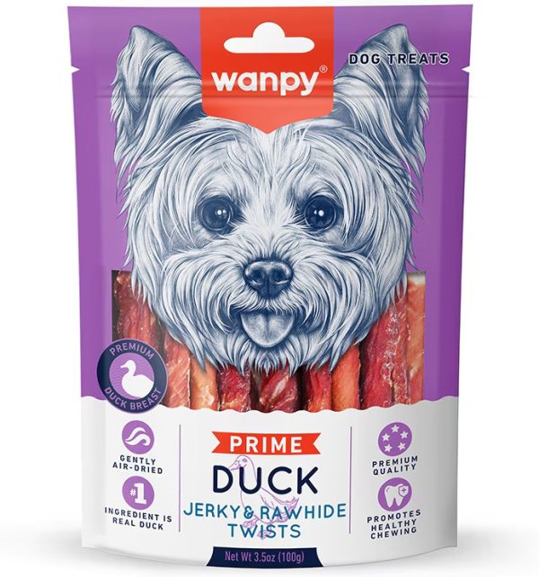 WPP DUCK/RAWHIDE TWISTS DOG 3.5
